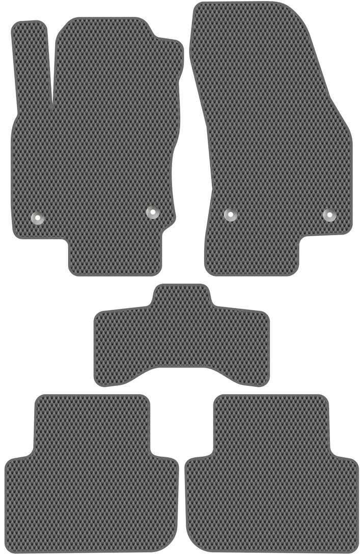 

Комплект ковриков для авто Alicosta Volkswagen Tiguan II (suv / AD1) 2021 - Н.В. (серый, ромб)