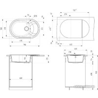 Кухонная мойка Ulgran U-610 (308 черный)