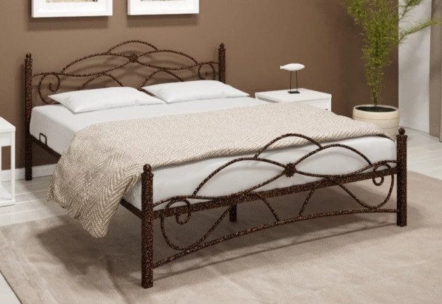 

Кровать Князев Мебель Грация 160x200 ГЯ.160.200.М (медный антик)
