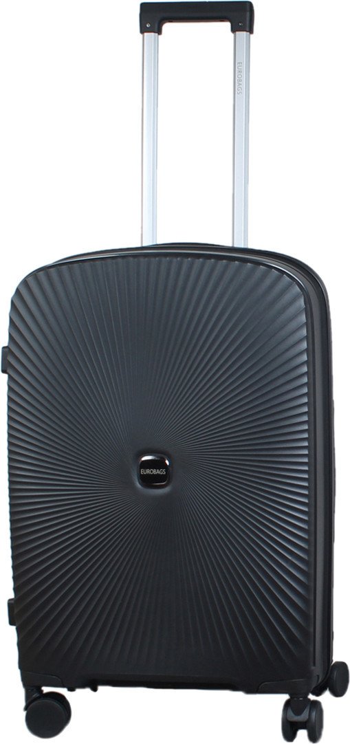 Чемодан-спиннер Eurobags PP-N81 (S, черный)