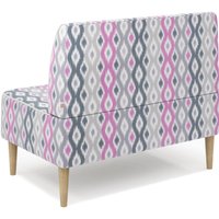 Диван MONOFIX Одос Принт 2-хместный (абстракция фиолетовый/микровелюр)