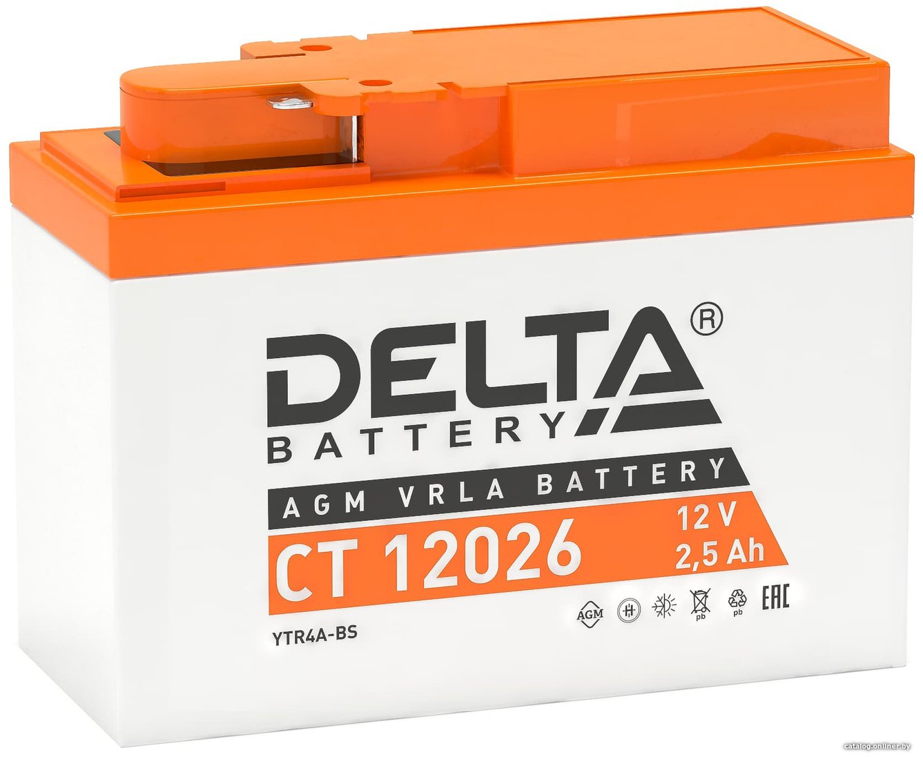 Мотоциклетный аккумулятор Delta CT 12026 (2.5 А·ч)