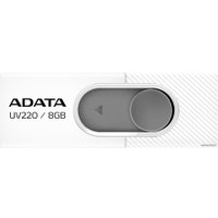 USB Flash ADATA UV220 8GB (белый/серый)