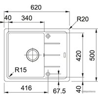 Кухонная мойка Franke BFG 611С (оникс)