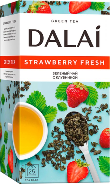 

Зеленый чай DALAI Strawberry Fresh 25 шт