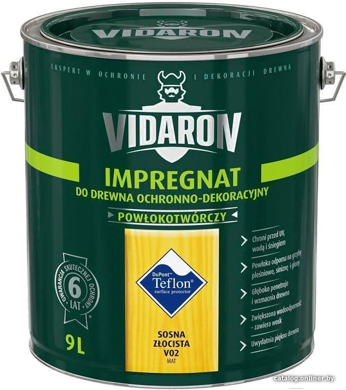Пропитка Vidaron Impregnant V02 9 л (золотая сосна)