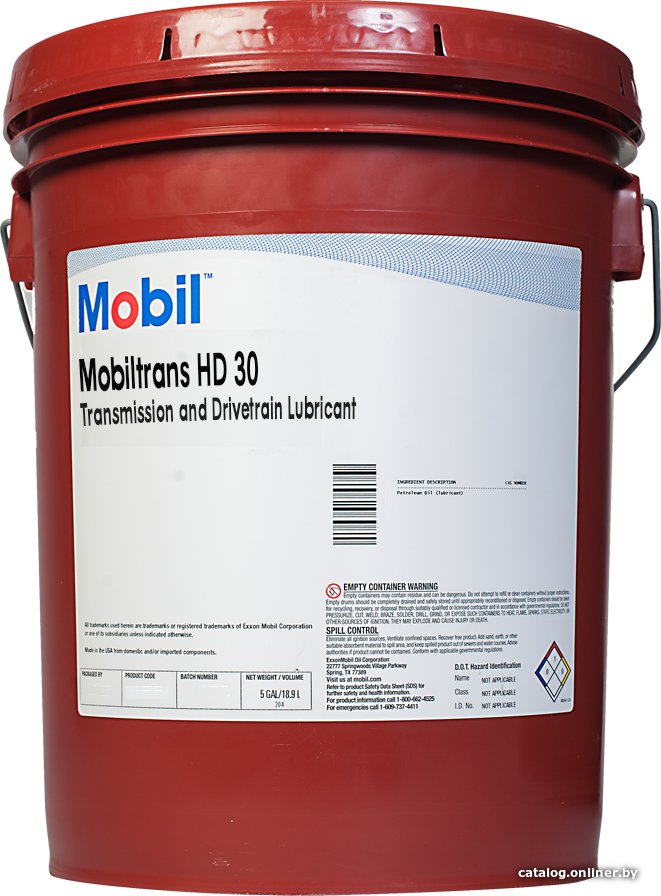 Трансмиссионное масло Mobil Mobiltrans HD 30 20л