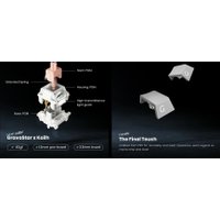 Клавиатура Gravastar Mercury K1 Gradient Black (GravaStar x Kailh Cherry Pink)