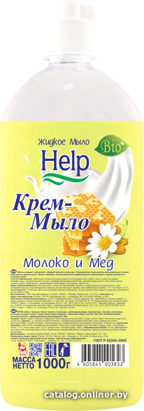 Help Мыло жидкое Молоко и мед 1 л