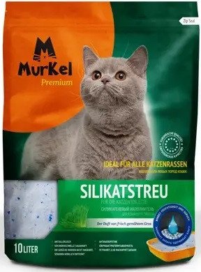 Наполнитель для туалета MurKel Силикагелевый 10л (скошенная трава)