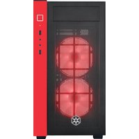 Корпус SilverStone RL08 (черный/красный)