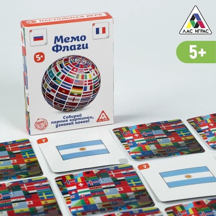 

Настольная игра Лас Играс Мемо Флаги 4224396