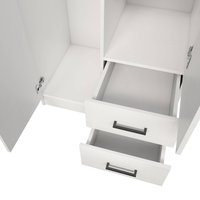 Шкаф распашной Mio Tesoro Хюгге 2D2S Z (белый)