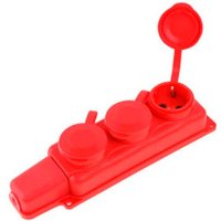 Розетка Юпитер JP7601-10 (красный)