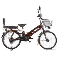 Электровелосипед Eltreco Green City E-Alfa GL (коричневый)