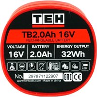 Аккумулятор TEH TB2.0Ah 16V (16В/2 Ah)