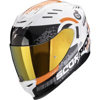 Мотошлем Scorpion Exo Exo-520 Evo Air Titan (р. S, белый/оранжевый)
