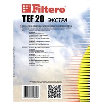 Комплект одноразовых мешков Filtero TEF 20 Экстра (4 шт) в Гомеле
