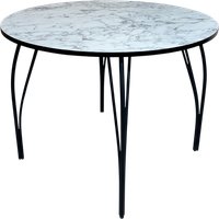 Кухонный стол Arvento Флок круглый D900 (мрамор каррара)