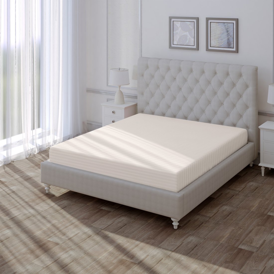 

Простыня Verossa Stripe Antique White VRT рез 200/200/30 70243 ST13