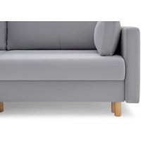 Угловой диван Mio Tesoro Дублин 497 (светло-серый 841)