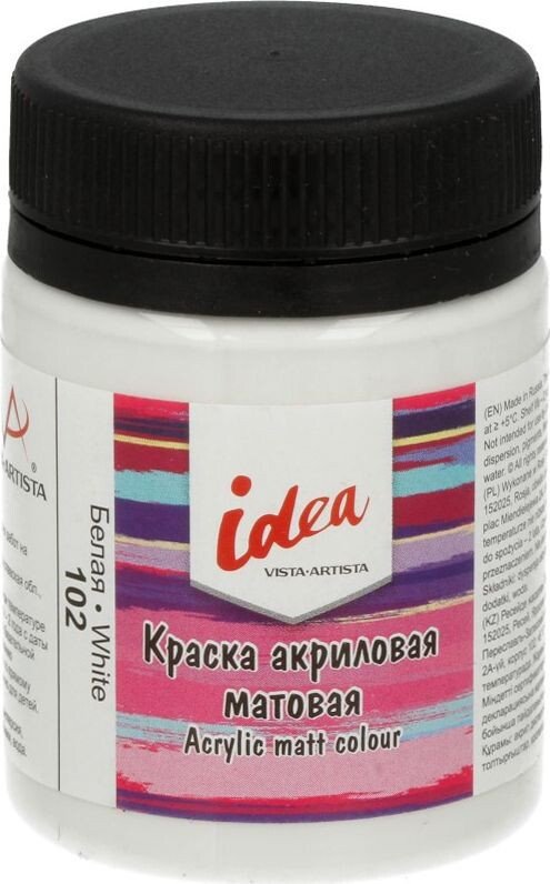 

Акриловая краска Vista-Artista idea матовый IMA-50 (50 мл, 102 белый/white)