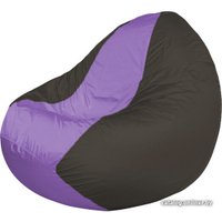 Кресло-мешок Flagman Classic К2.1-132 (черный/сиреневый)