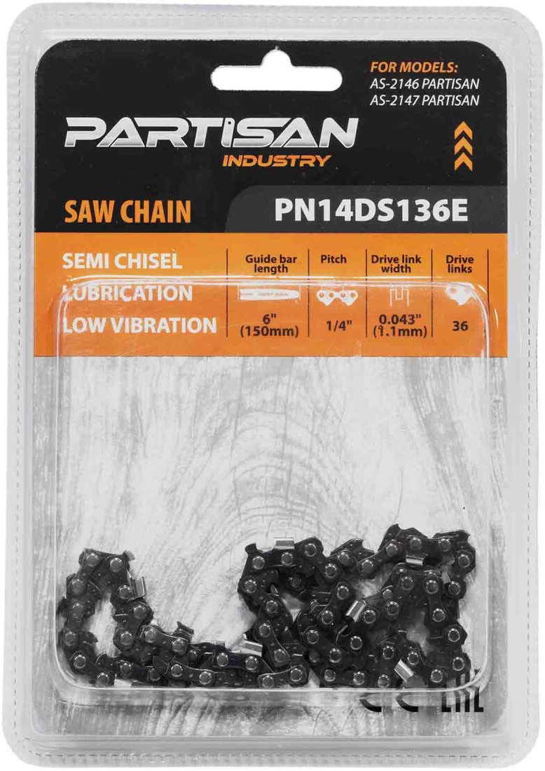

Цепь для пилы Partisan PN14DS136E