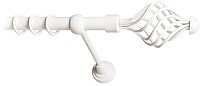 

Карниз для штор Lm Decor Вираж 098 1р гладкий 25мм (белый глянец, 3м)