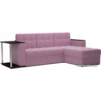 Угловой диван Мебель-АРС Атланта (сирень)