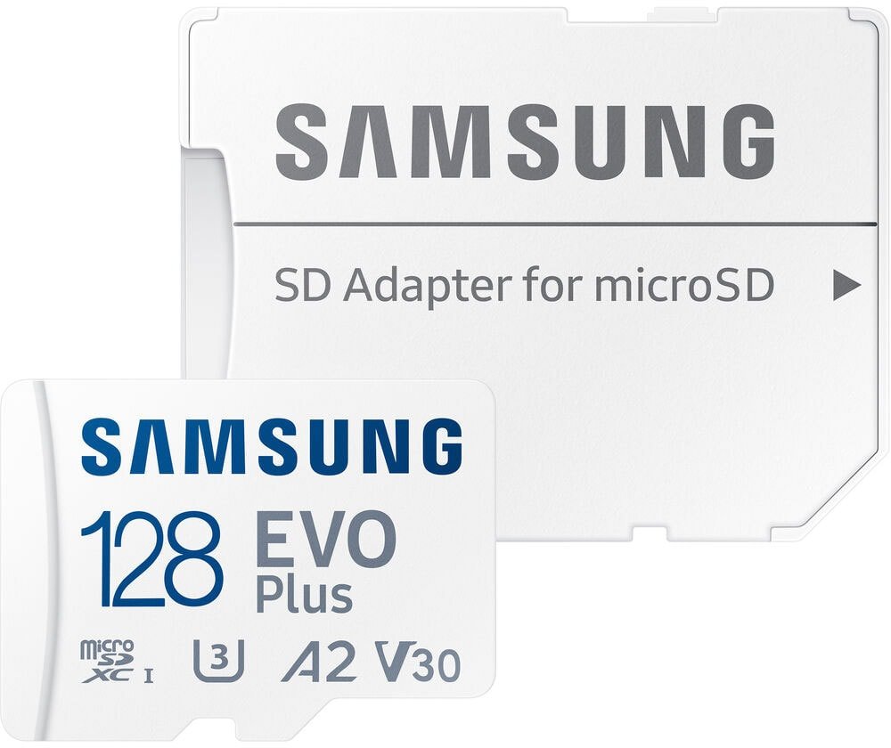 

Карта памяти Samsung EVO Plus 2021 microSDXC 128GB (с адаптером)