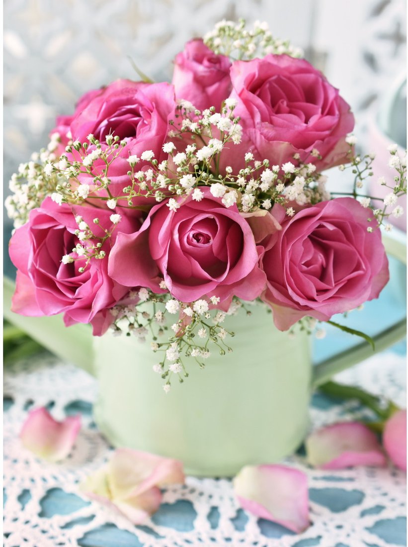 

Алмазная мозаика Рыжий кот Прекрасные цветы НД-0560