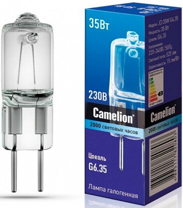 

Галогенная лампа Camelion JD 35W G6.35