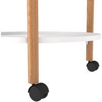 Журнальный столик Sheffilton SHT-CT62 (белый муар/светлый орех)