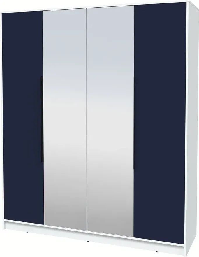 

Шкаф распашной Интерлиния Концепт КТ-Ш4з Глосс (белый платинум/индиго)