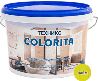 Лазурь Техникс Colorita ВД-АК-1 3 кг (лайм)