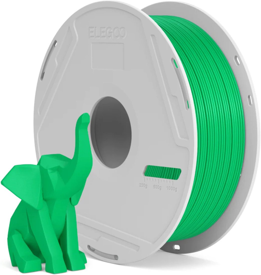 Филамент Elegoo PLA Basic (1.75 мм, 1 кг, зеленый)
