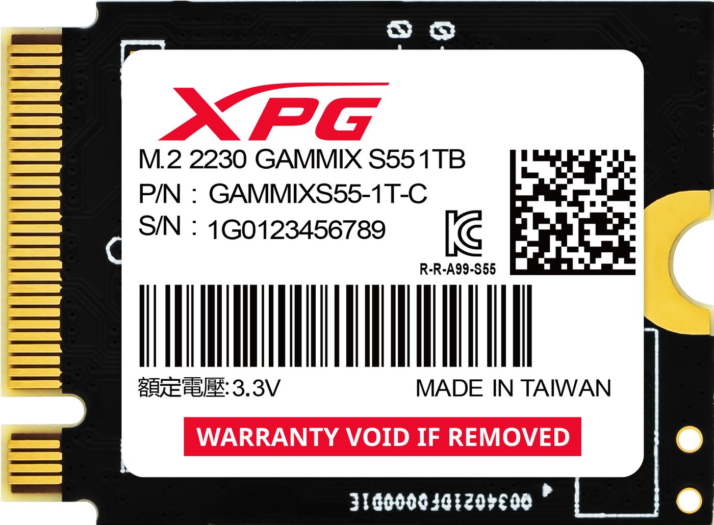 

SSD ADATA XPG Gammix S55 1TB SGAMMIXS55-1T-C