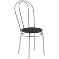 Стул Mio Tesoro Тюльпан (черный/металлик)