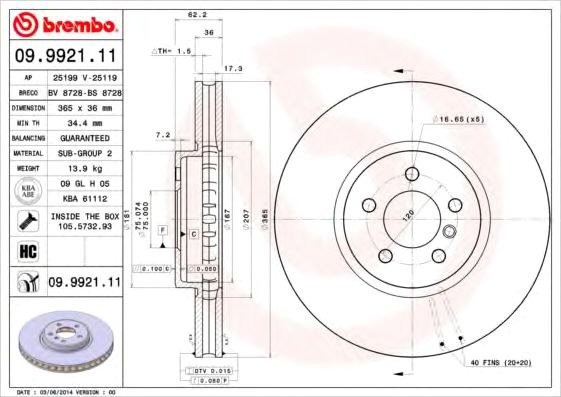 

Brembo 09992111