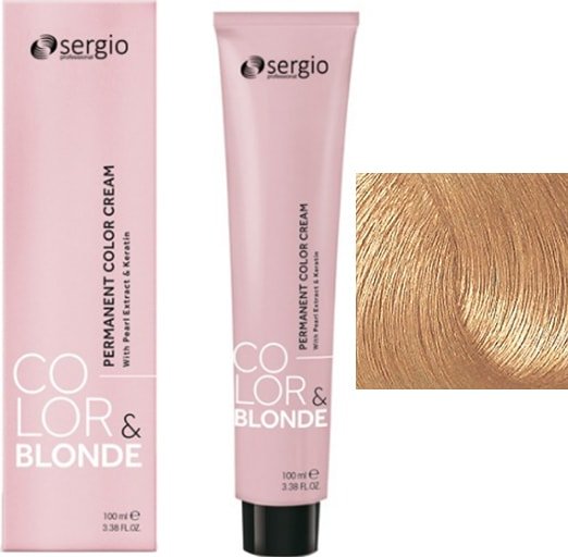 

Крем-краска для волос Sergio Professional Color&Blonde 10.003 очень светлый блондин натур. карамельный лед