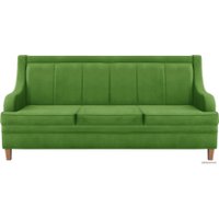 Диван Brioli ЛуиП трехместный (микровелюр, В26 зеленый)