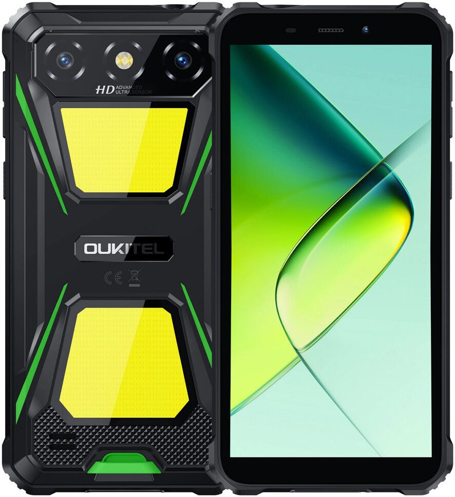 

Телефон Oukitel G5 4GB/128GB (черный/зеленый)