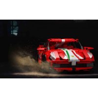 Конструктор Zhe Gao DZ7014 Гоночный автомобиль Ferrari 488