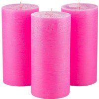 Набор свечей Мелт 150 мм (3 шт, розовый)