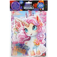 Алмазная мозаика  MultiArt Кристальная мозаика фигурная Единороги CRYSTFIG-114799