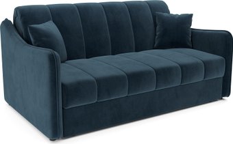 Диван Мебель-АРС Давос ППУ 180x200 см M2-111-11 (темно-синий Luna 034)