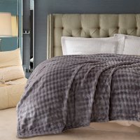 Плед Karven Фланель 1.5сп PL 011 SOLID BUBBLE v3/Grey