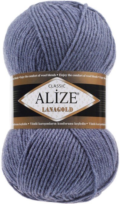 

Пряжа для вязания Alize Lanagold 203 (240 м, джинсовый меланж)