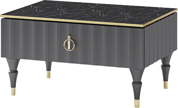 

Журнальный столик Неман мебель МН-043-38 (черный/серый)